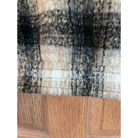 NWT Goodfellow Zip Front Size Medium Plaid Jacket w/pockets PTP 23” Length 26” - Picture 7 of 9